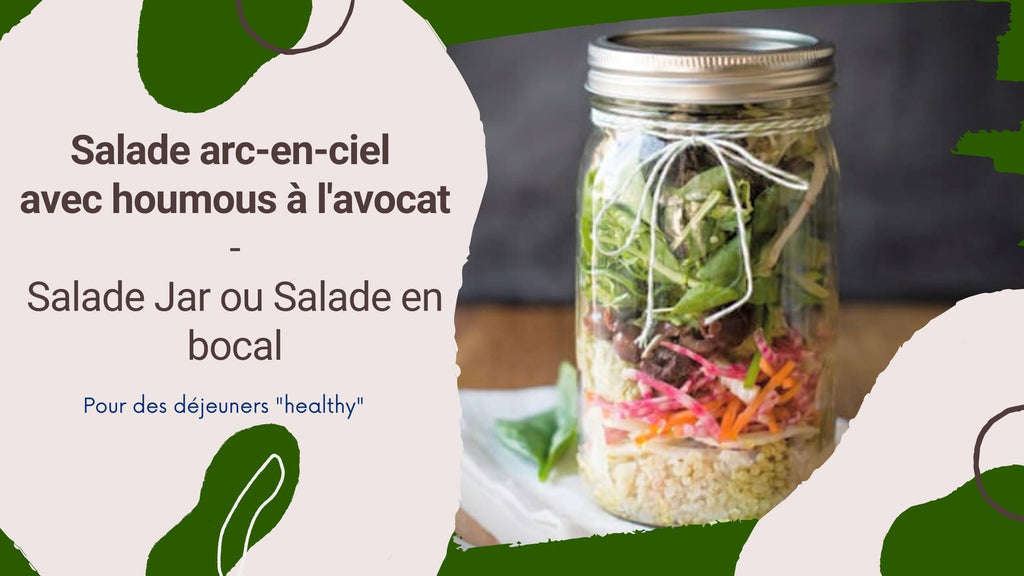 Salade Arc En Ciel Salade Jar : Salade Arc-en-ciel En Bocal Avec Houmous à L'avocat – Chop 24 Salade Jar : Salade arc-en-ciel en bocal avec houmous à l'avocat – Chop