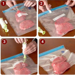 VacPack™ | Le sous-vide manuel | lot de 15sacs + pompe + clips - Chop Chop Pickle