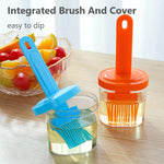 SiliPot™ | Pot avec brosse silicone pour huile et marinade