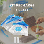 VacPack™ | Le sous-vide manuel | lot de 15 sacs + pompe + clips
